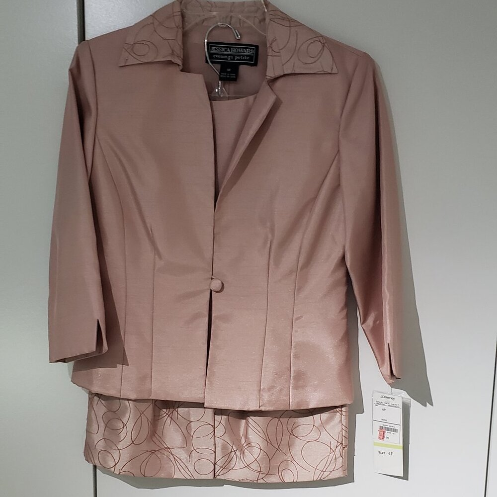 Jessica Howard Evenings 4P Rose 3 Piece Suit